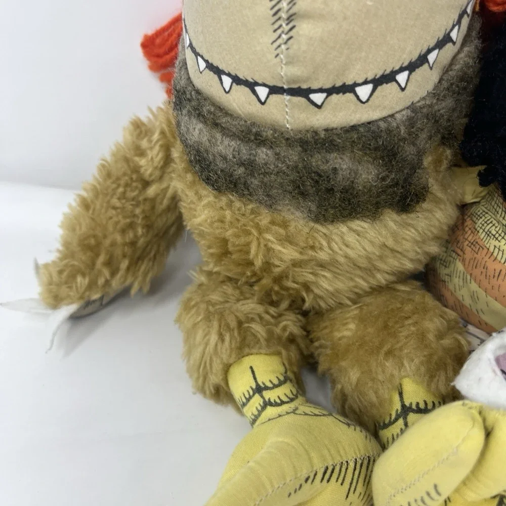 Vintage 1980 Where The Wild Things Are Sipi Moishe Plush Monsters Lot Of 2